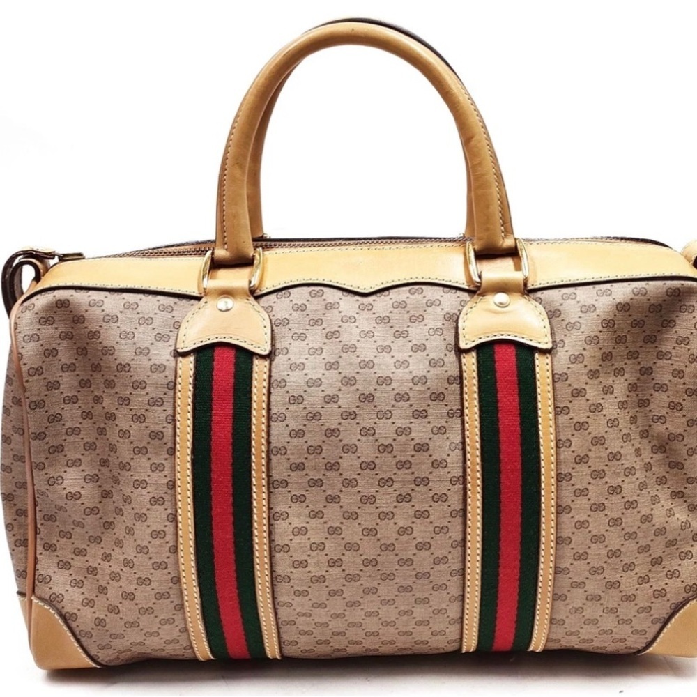 Designer Beige and Brown UNISex Bag